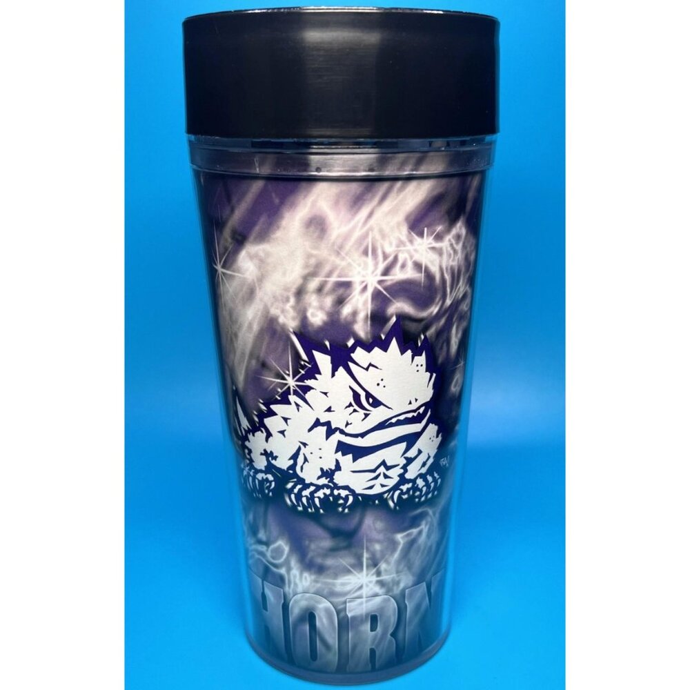 NEW 2013 TCU Horned Frogs NCAA ThermoServ 16oz Explorer Tumblers w/ Straw - USA